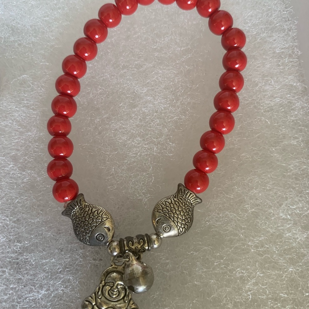 Red Buddha bracelet